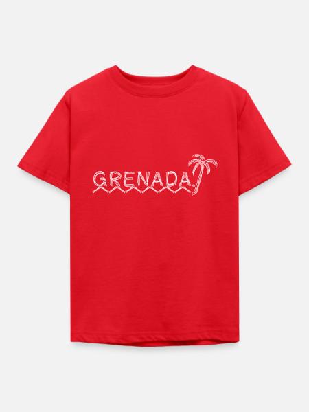 Grenada - Kinder T-Shirt - Rot