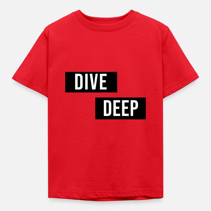 Dive Deep Inspiration - T-shirt Enfant - rouge