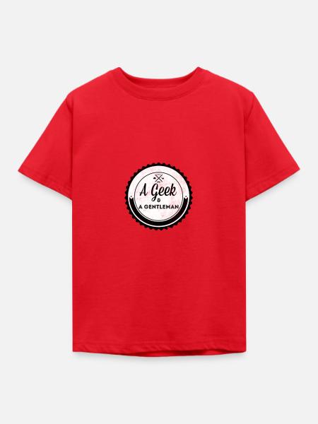 Geek Gentleman - Kinder T-Shirt - Rot