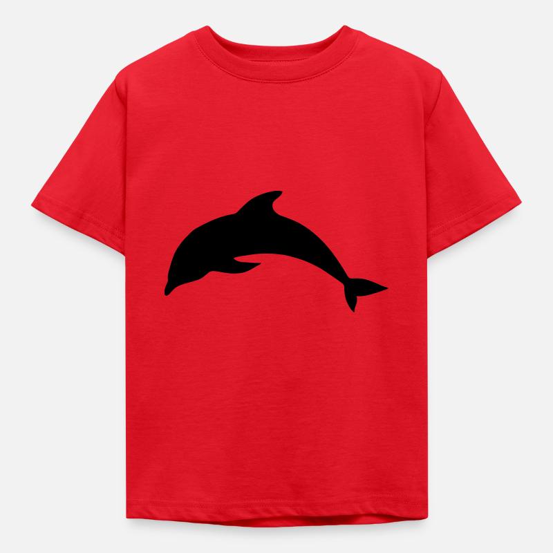 dolphin - Kids' T-Shirt - red
