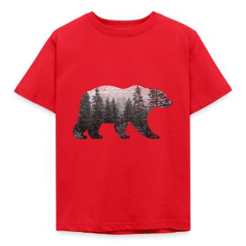 porter - T-shirt Enfant - rouge - Devant - AI Model Kid Male (0cm)