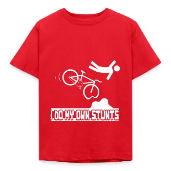 Je fais mes propres cascades - T-shirt Enfant - rouge - Devant - AI Model Kid Male (0cm)