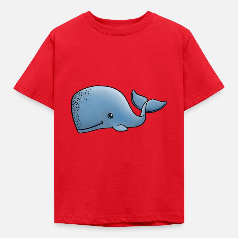 Kleiner Pottwal - Kinder T-Shirt - Rot