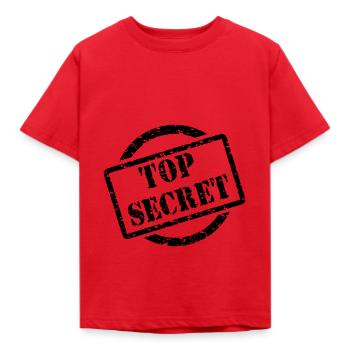Top secret - T-shirt Enfant - rouge - Devant - AI Model Kid Male (0cm)