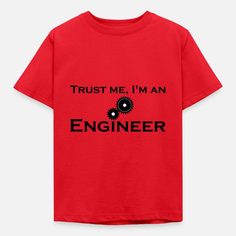 trust me i'm an engineer - Kids' T-Shirt - red