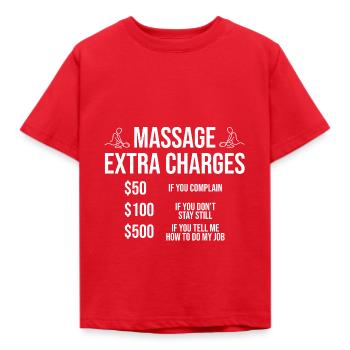 T-shirt frais de massage - T-shirt Enfant - rouge - Devant - AI Model Kid Male (0cm)