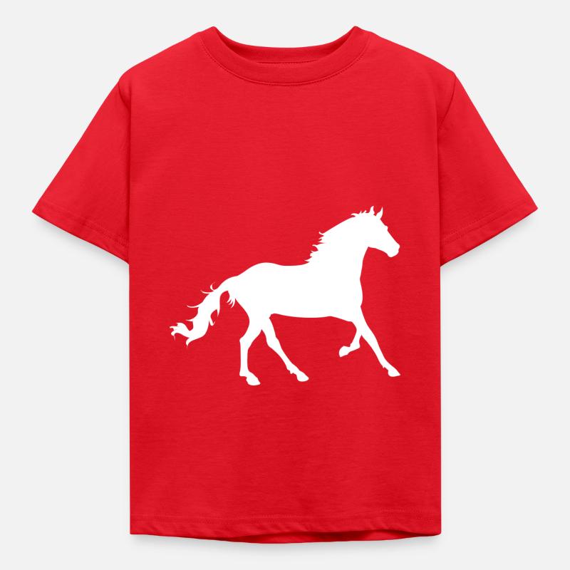 cheval - T-shirt Enfant - rouge