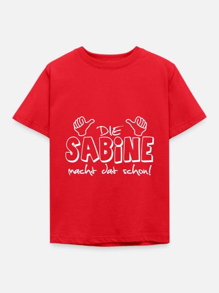 sabine - Kinder T-Shirt - Rot