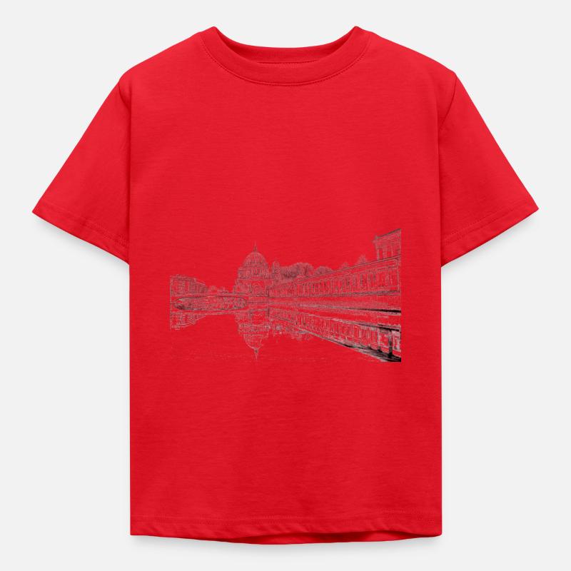 Dessin au crayon Bridge Berlin - T-shirt Enfant - rouge