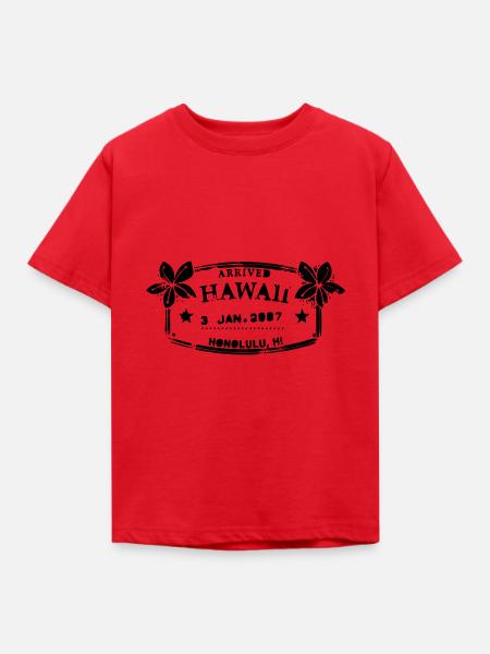 HAWAII - Kinder T-Shirt - Rot