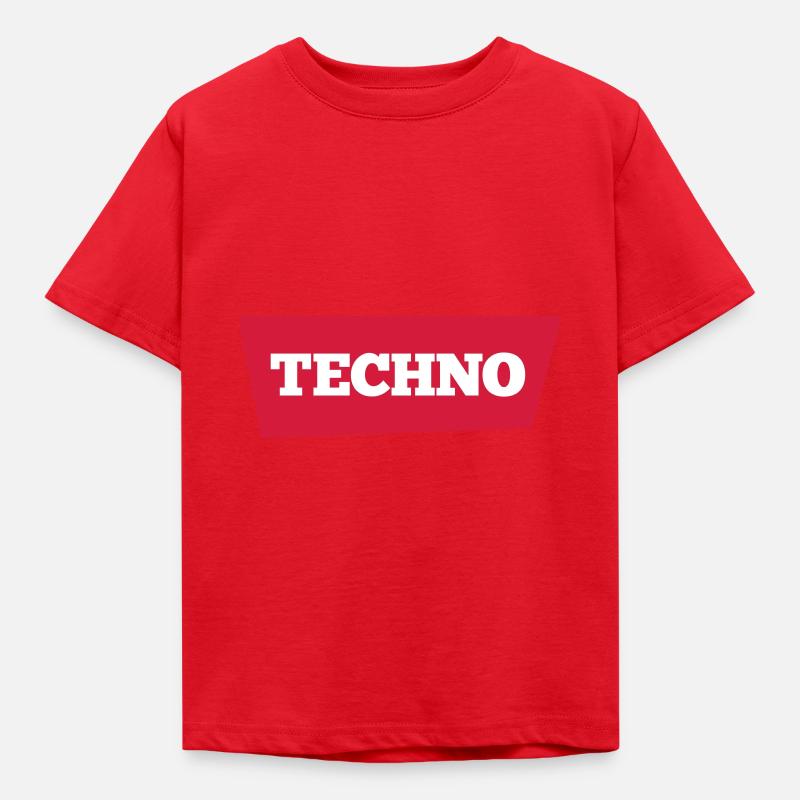 TECHNO - T-shirt Enfant - rouge