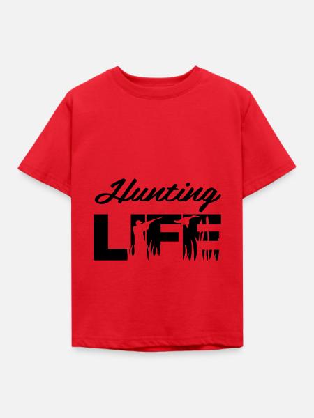 Hunting Life - Kinder T-Shirt - Rot