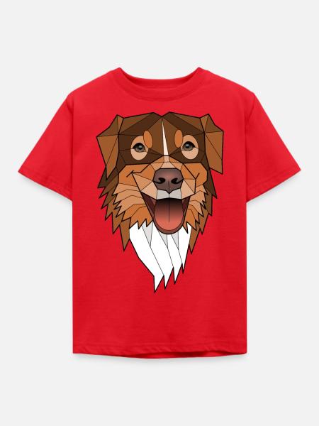 Australischer Schäferhund - Laska - Kinder T-Shirt - Rot