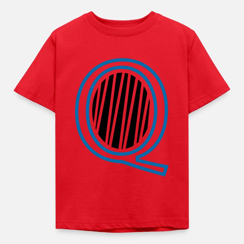 Buchstabe Q - Kinder T-Shirt - Rot
