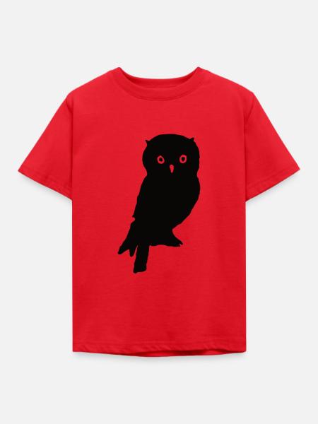 Kauz - Kinder T-Shirt - Rot