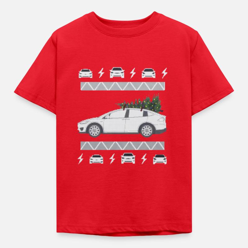 Pull de Noël modèle X - T-shirt Enfant - rouge