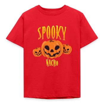 Spooky Nacho - T-shirt Enfant - rouge - Devant - AI Model Kid Male (0cm)