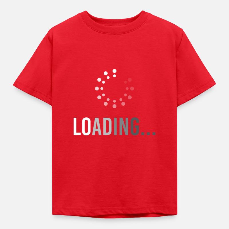 Loading Computer IT Itler Informatiker Informatik - Kids' T-Shirt - red