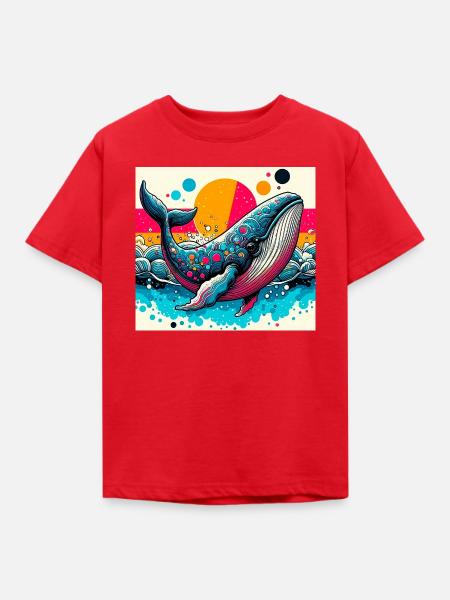 Wal - Kinder T-Shirt - Rot