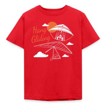 Parapente Parapente Parapente Parapente Parapente - T-shirt Enfant - rouge - Devant - AI Model Kid Male (0cm)