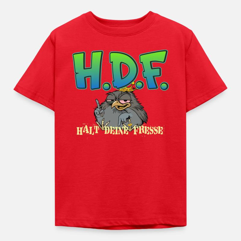H.D.F.  - Kinder T-Shirt - Rot