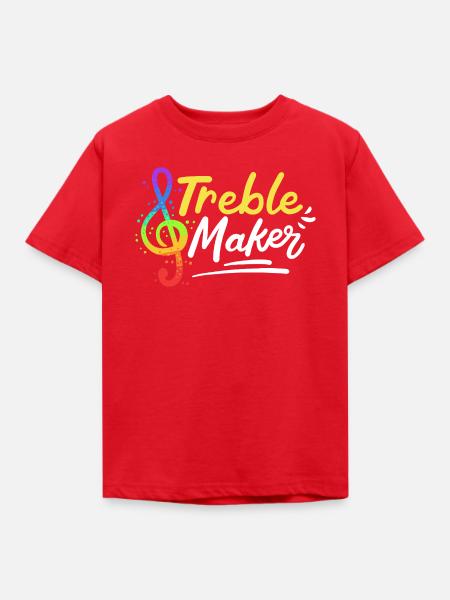 Musiklehrer Notenschlüssel - Kinder T-Shirt - Rot