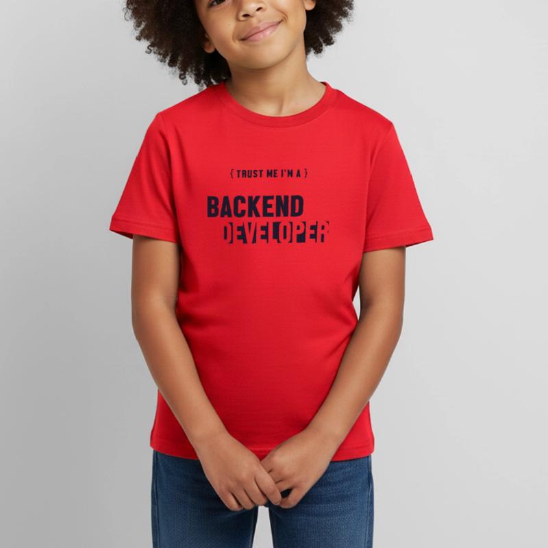 Trust Me I'm Backend Developer Coder Programmer T-shirt Enfant