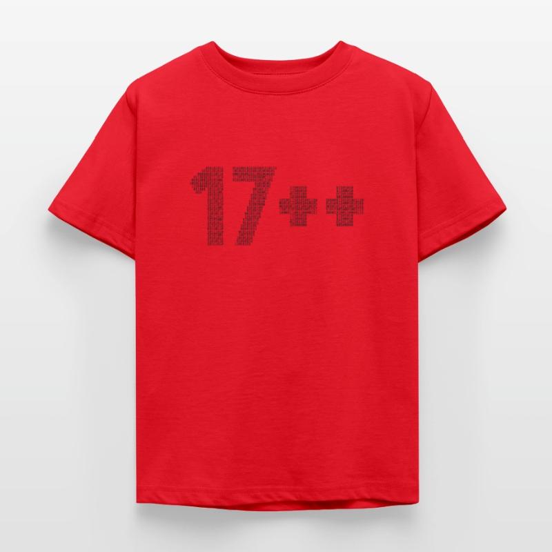 17++ Software Developer Coder Engineer 18th Kids' T-Shirt