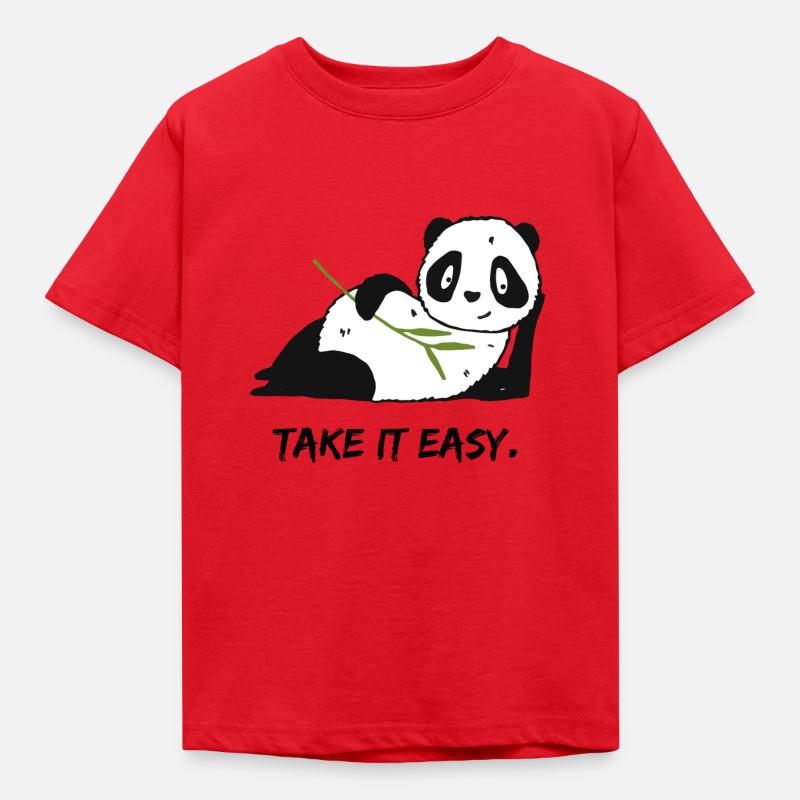 Take it easy. - Kinder T-Shirt - Rot