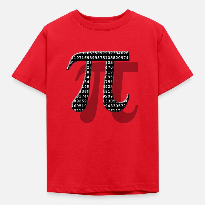 Pi-Nummer - Math - Kinder T-Shirt - Rot
