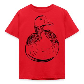 OIE - T-shirt Enfant - rouge - Devant - AI Model Kid Male (0cm)