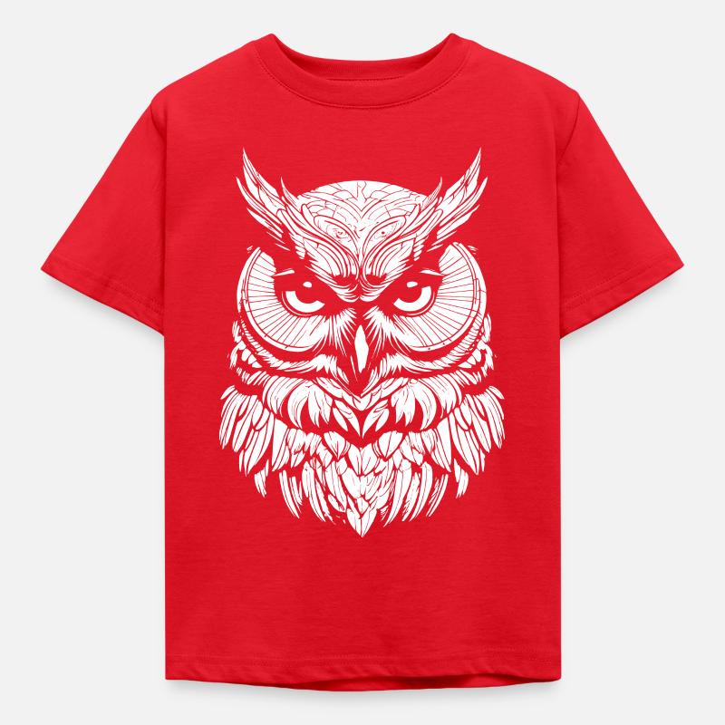 Owl - Kinder T-Shirt - Rot