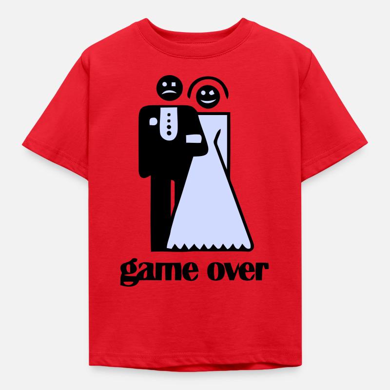 Wedding Game Over - Kids' T-Shirt - red