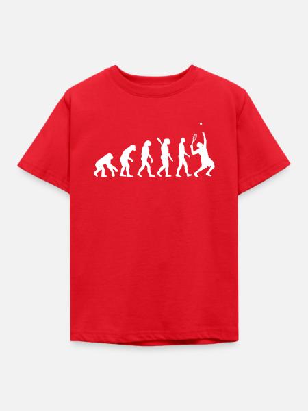Evolution Tennis - Kinder T-Shirt - Rot