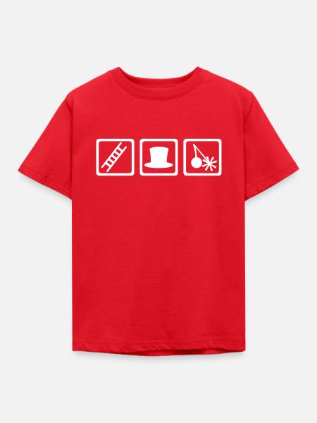 Schornsteinfeger - Kinder T-Shirt - Rot