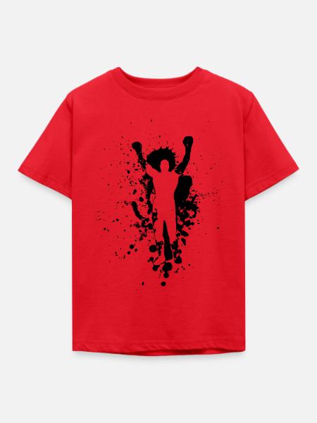 Boxer Schwarz - Kinder T-Shirt - Rot