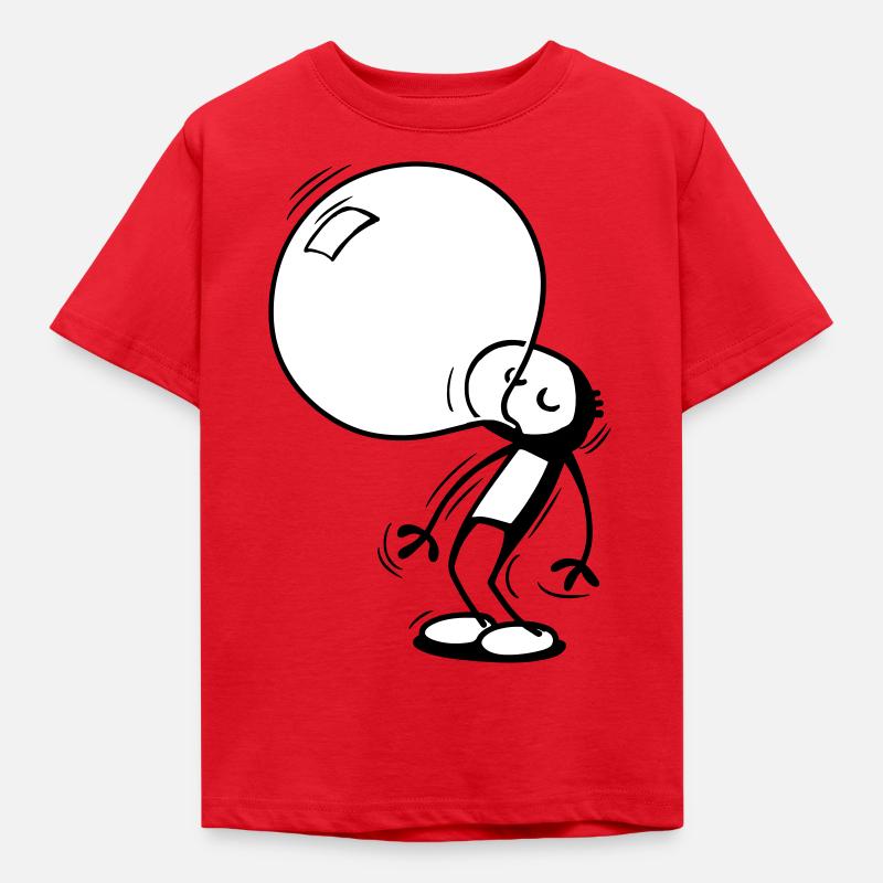 Bubble Willy - Kids' T-Shirt - red
