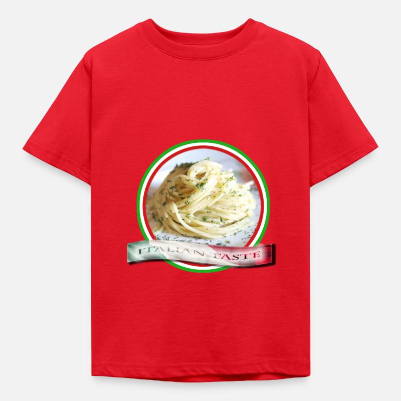 Spaghetti, gusto Italiano - Maglietta per bambini - rosso