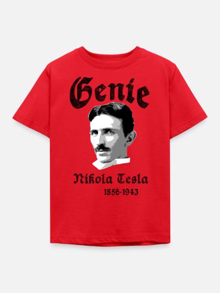 Nikola Tesla - Kinder T-Shirt - Rot