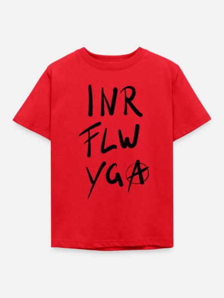 Inner Flow Yoga - Kinder T-Shirt - Rot