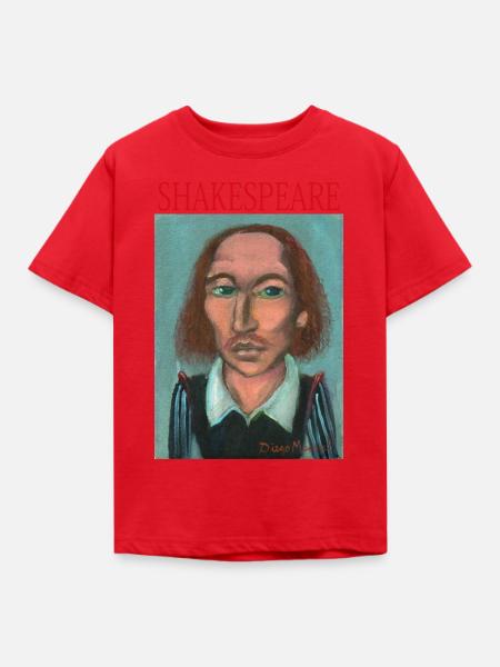 William Shakespeare - Kinder T-Shirt - Rot