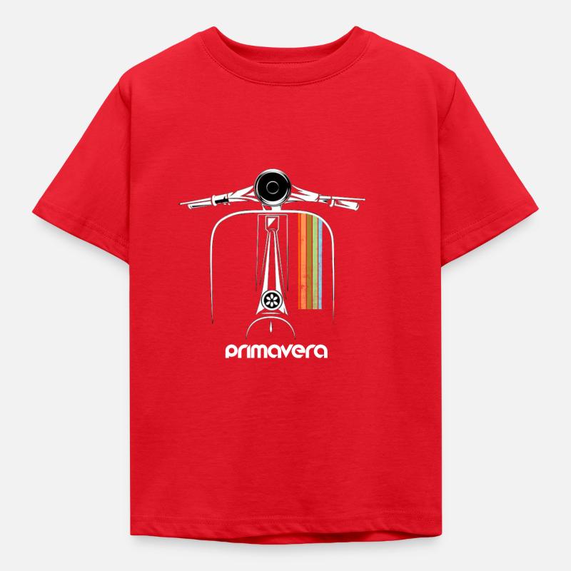 Motorroller Roller Primavera - Kinder T-Shirt - Rot