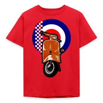 Roller - Kinder T-Shirt - Rot - Vorne - AI Model Kid Male (0cm)