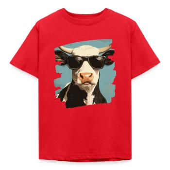 Éleveur de vaches - T-shirt Enfant - rouge - Devant - AI Model Kid Male (0cm)