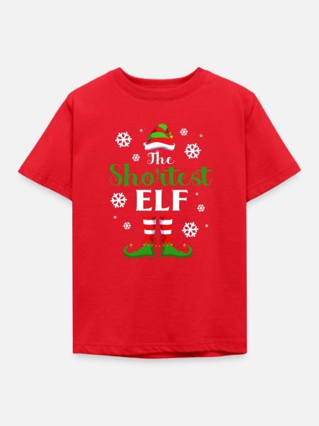 Elfe Elf Weihnachtsgeschenk - Kinder T-Shirt - Rot