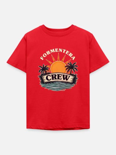 Formentera Crew - Kinder T-Shirt - Rot
