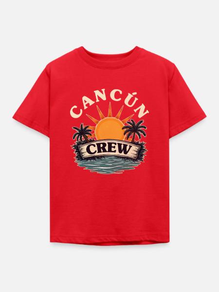 Cancún Crew - Kinder T-Shirt - Rot
