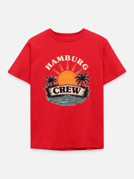 Hamburg Crew - Kinder T-Shirt - Rot