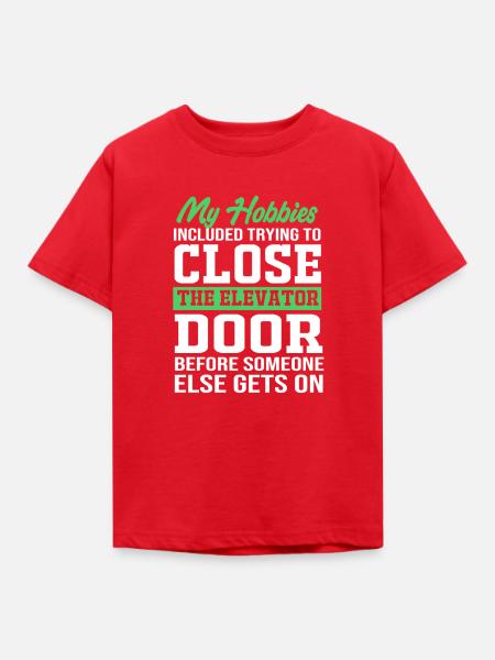 Aufzug - Kinder T-Shirt - Rot