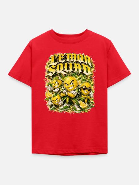 Zitrone - Kinder T-Shirt - Rot